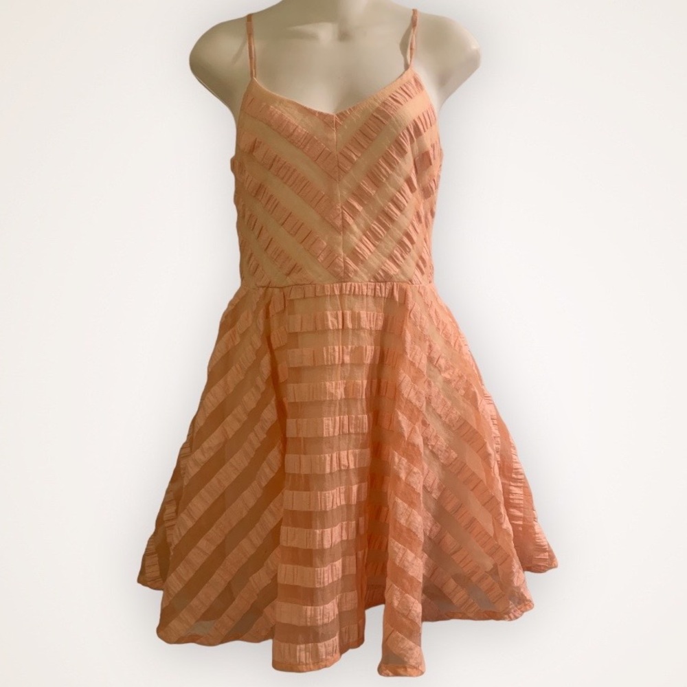 Clarte Peach Mini Dress Size S